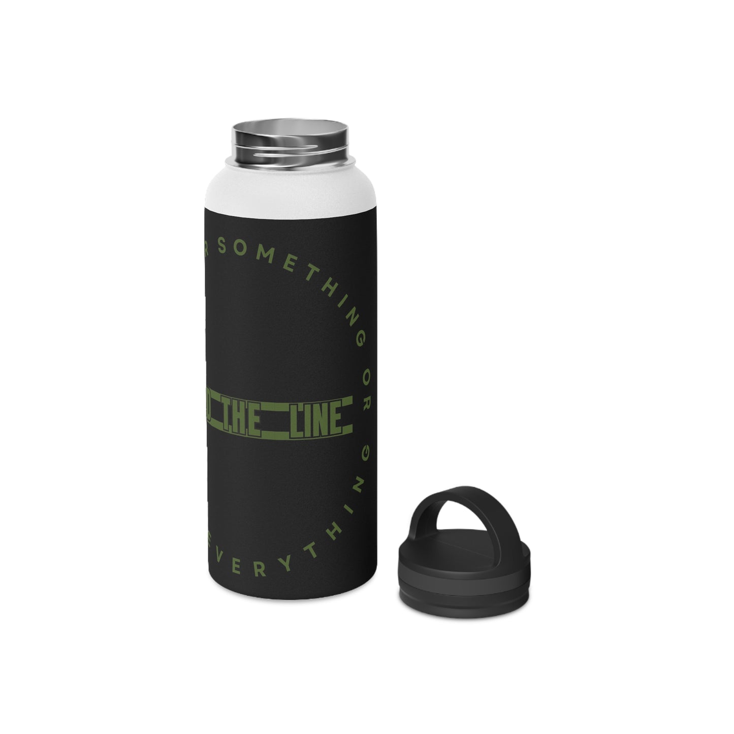 OD Green & Black “Hold The Line” Customizable Stainless Steel Water Bottle