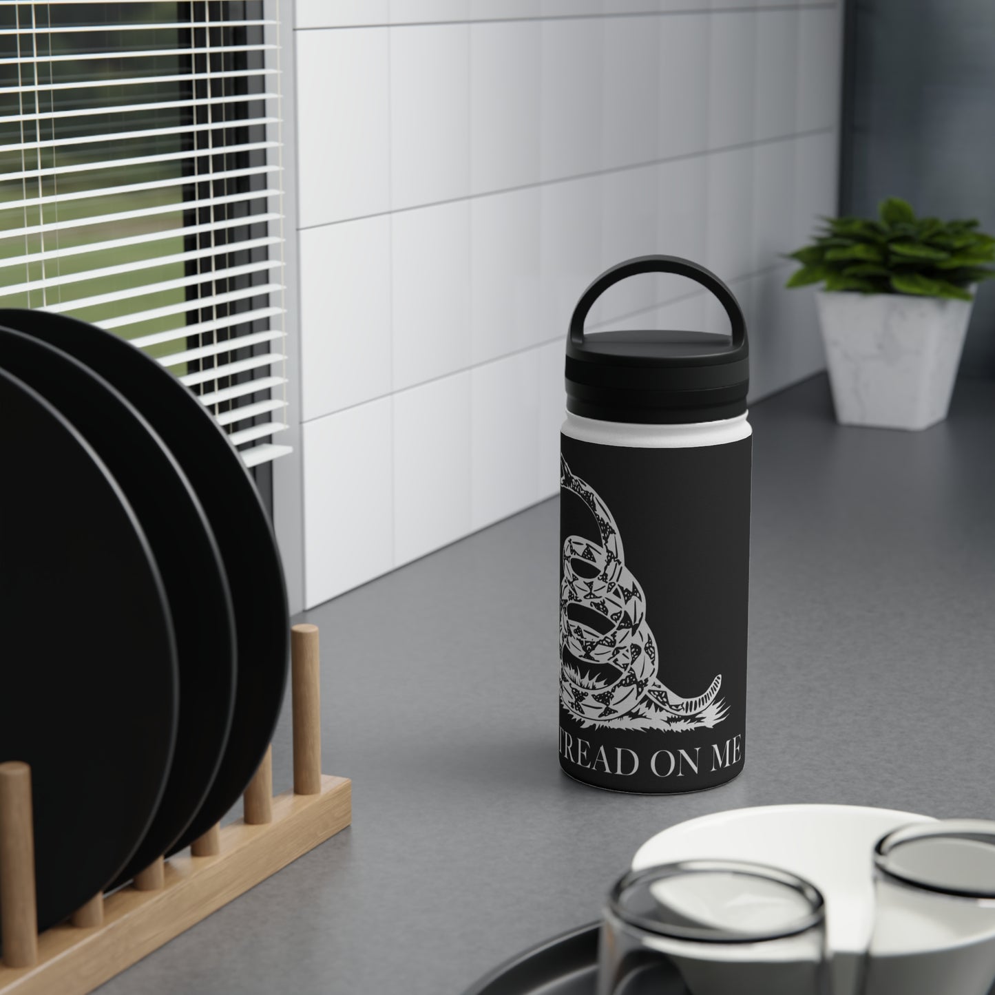 Customizable “Don’t Tread On Me” Stainless Steel Water Bottle
