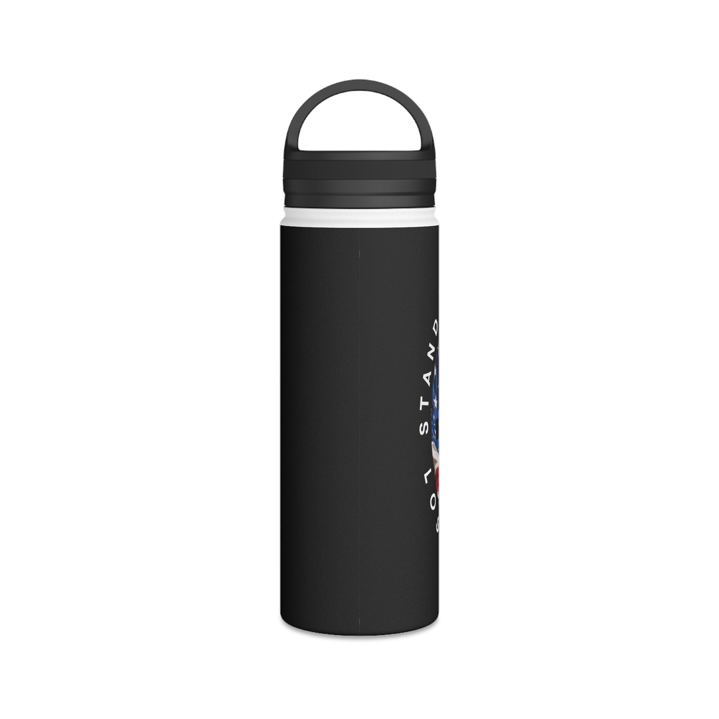 Customizable American Flag “Hold The Line” Stainless Steel Water Bottle