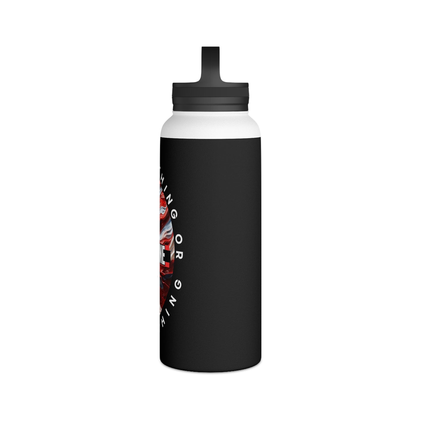 Customizable American Flag “Hold The Line” Stainless Steel Water Bottle