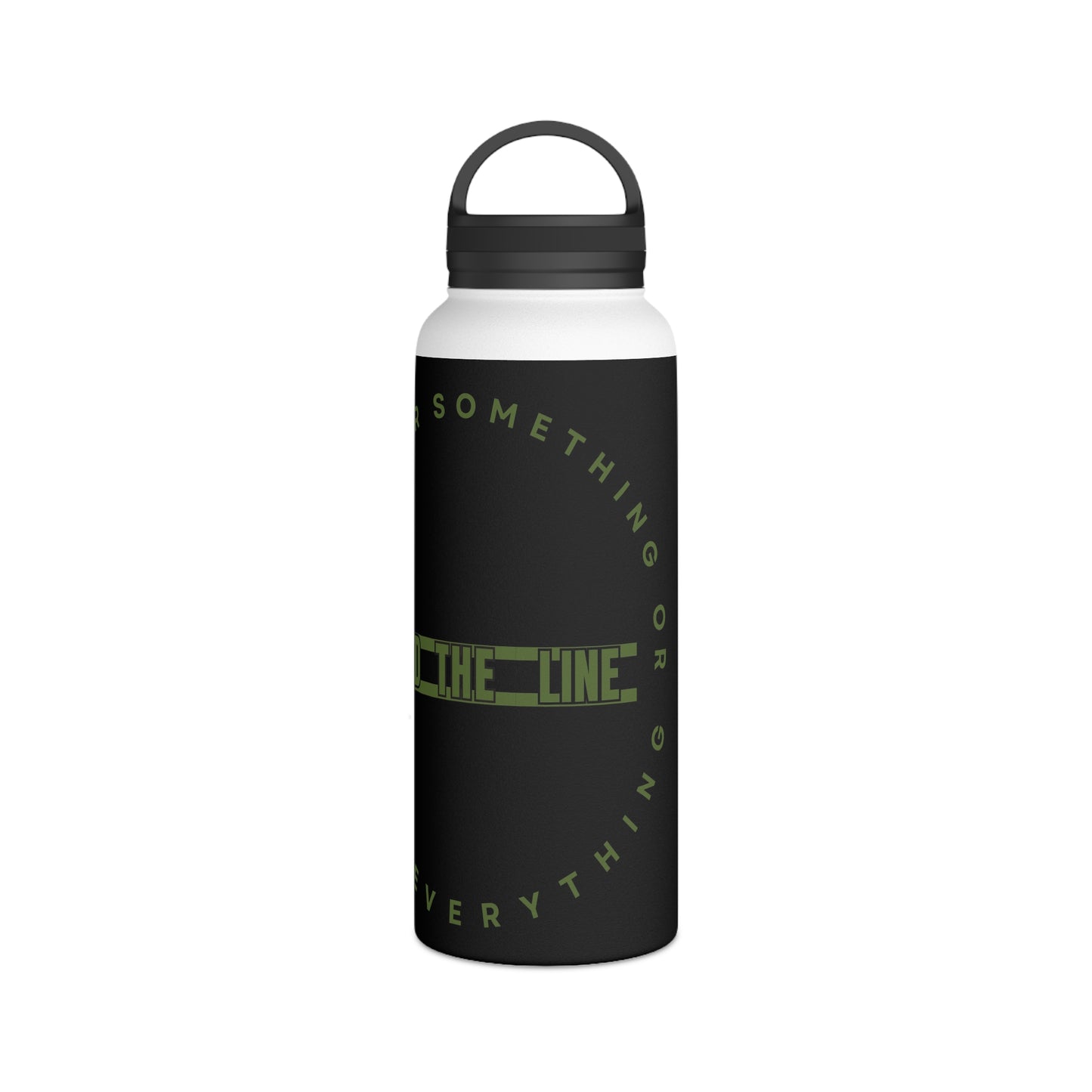 OD Green & Black “Hold The Line” Customizable Stainless Steel Water Bottle