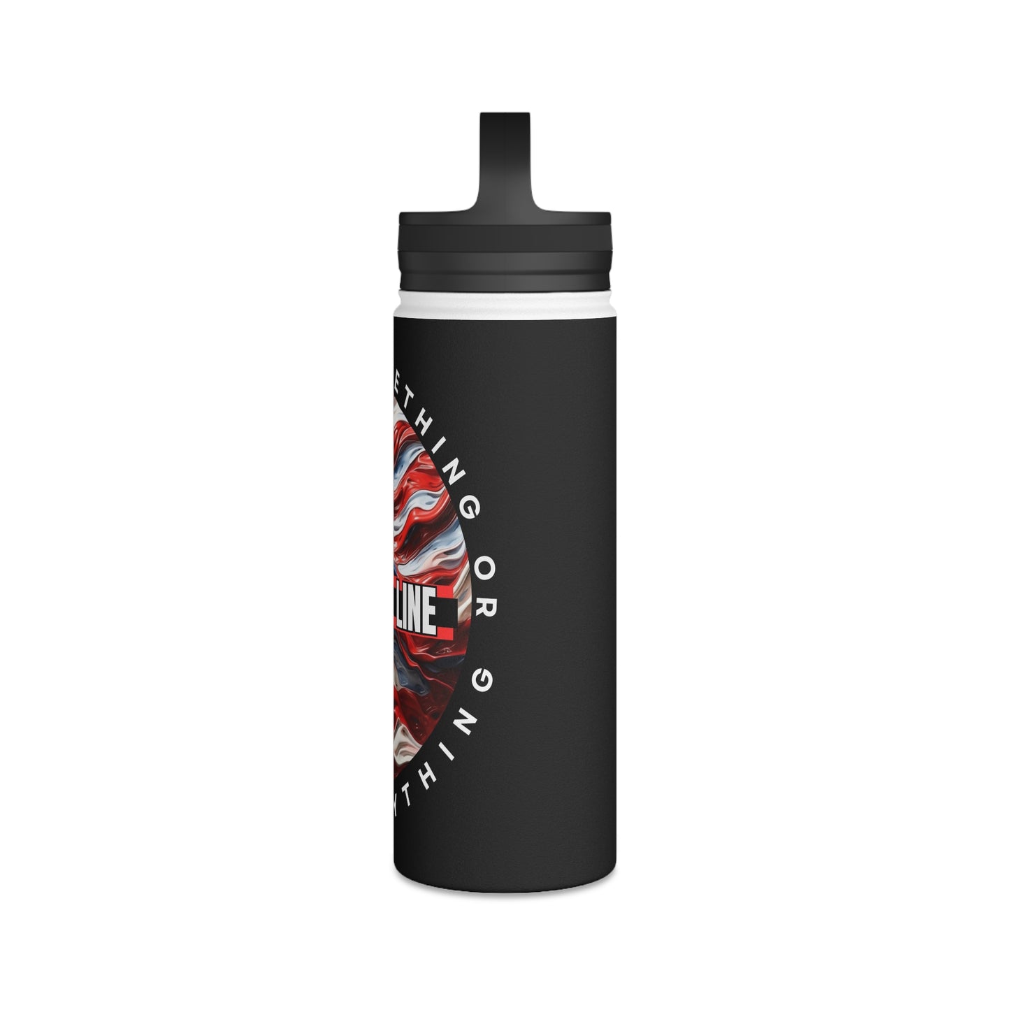 Customizable American Flag “Hold The Line” Stainless Steel Water Bottle