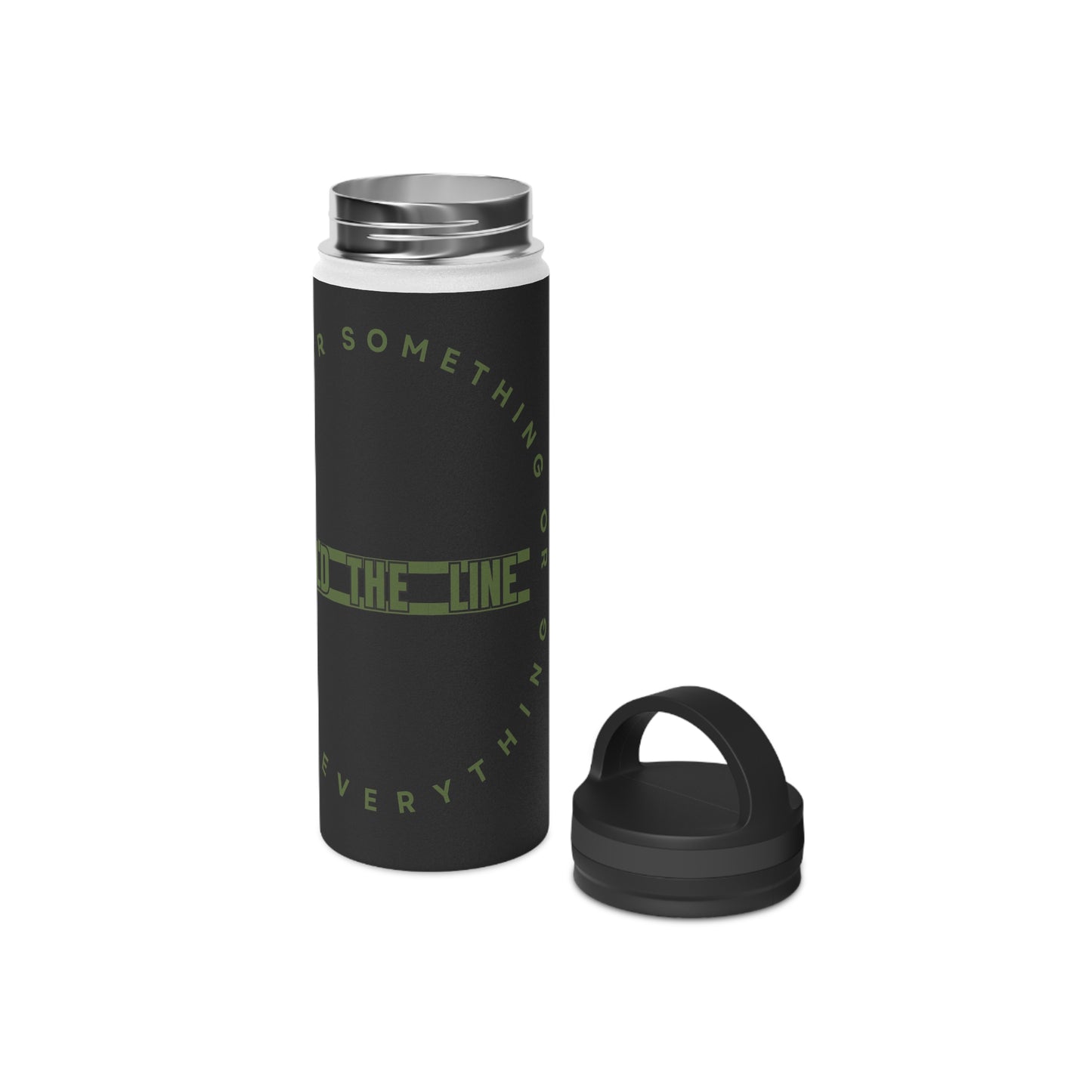 OD Green & Black “Hold The Line” Customizable Stainless Steel Water Bottle