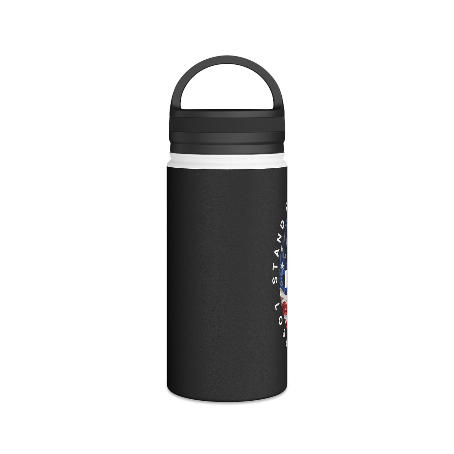 Customizable American Flag “Hold The Line” Stainless Steel Water Bottle
