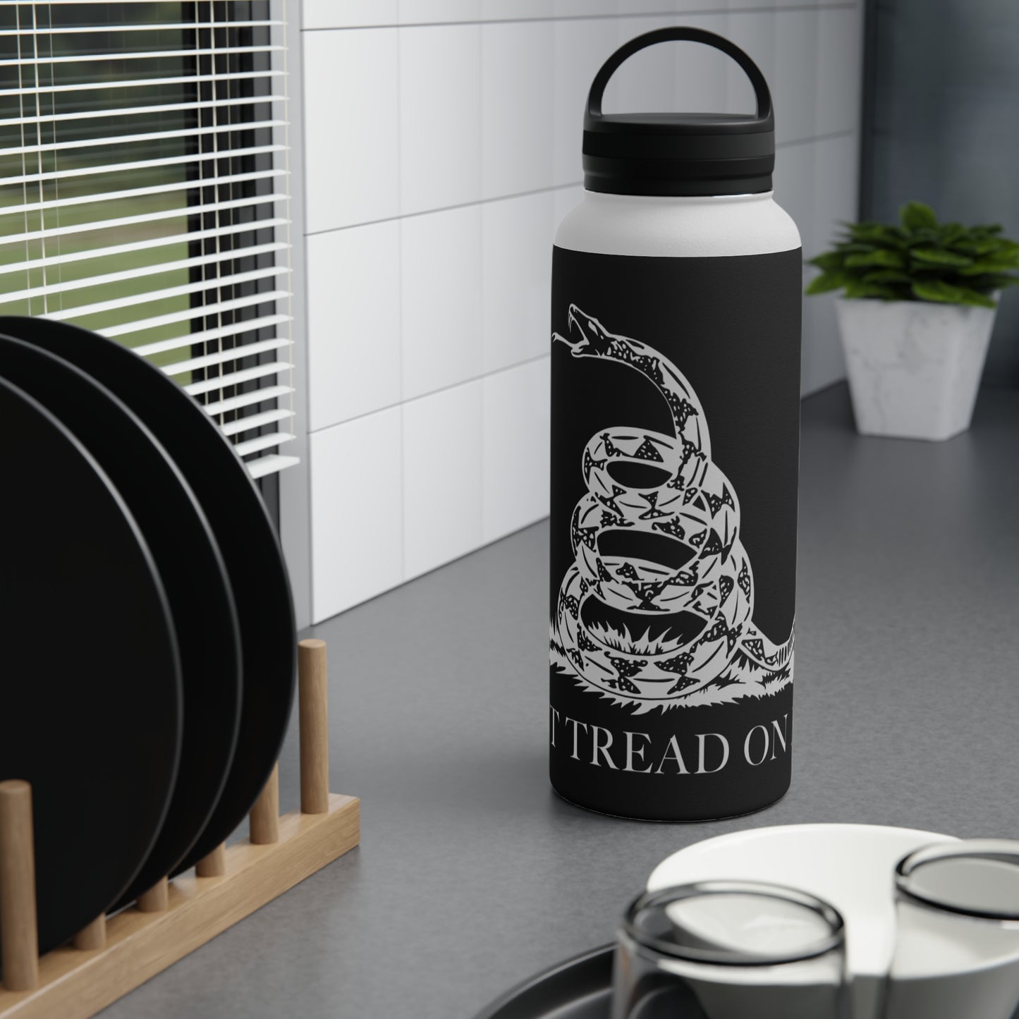 Customizable “Don’t Tread On Me” Stainless Steel Water Bottle