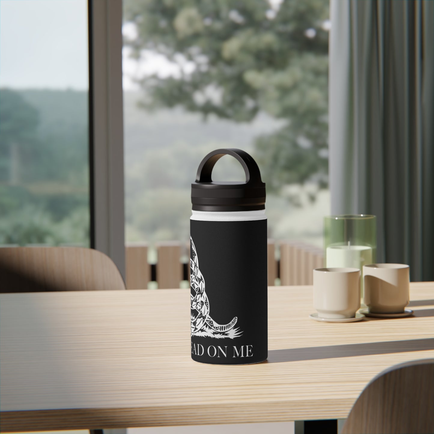 Customizable “Don’t Tread On Me” Stainless Steel Water Bottle