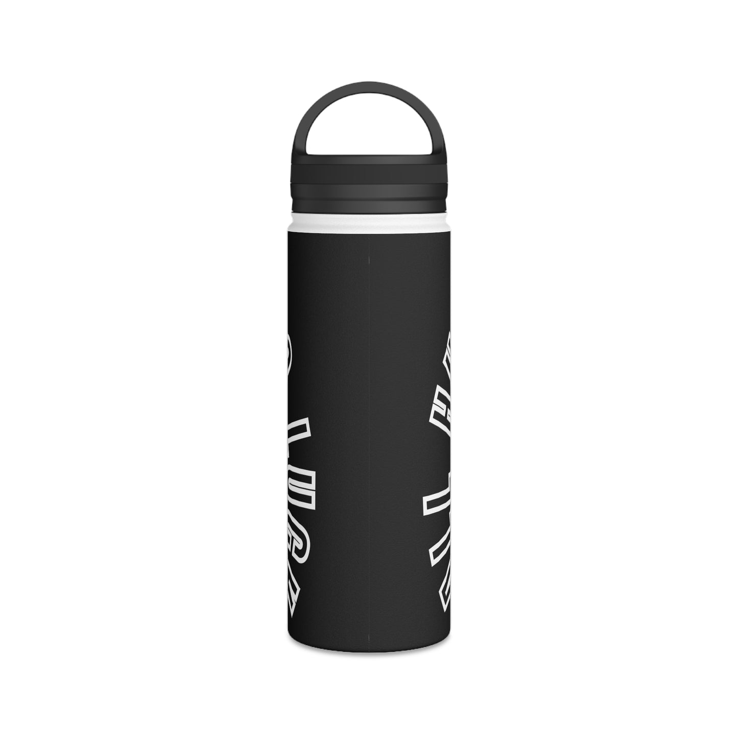 All Hustle No Luck Customizable Stainless Steel Water Bottle