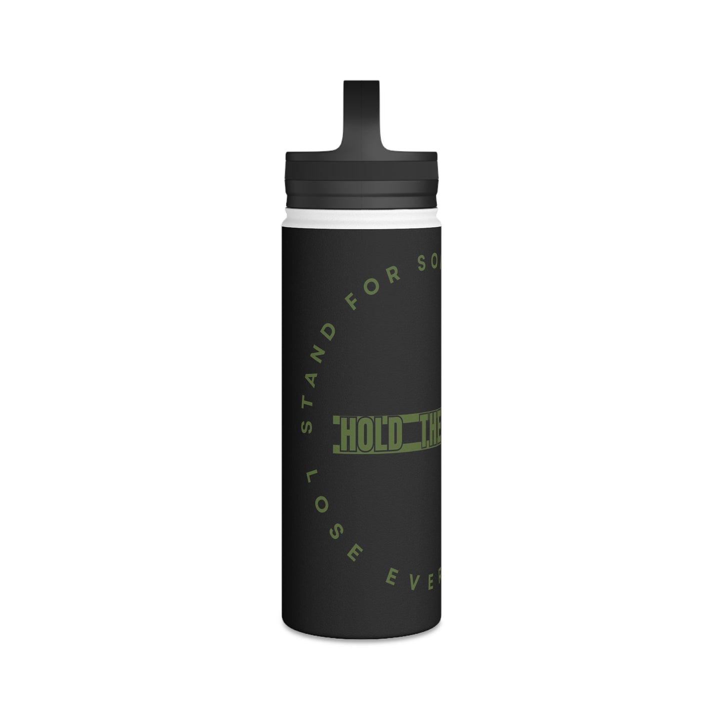 OD Green & Black “Hold The Line” Customizable Stainless Steel Water Bottle