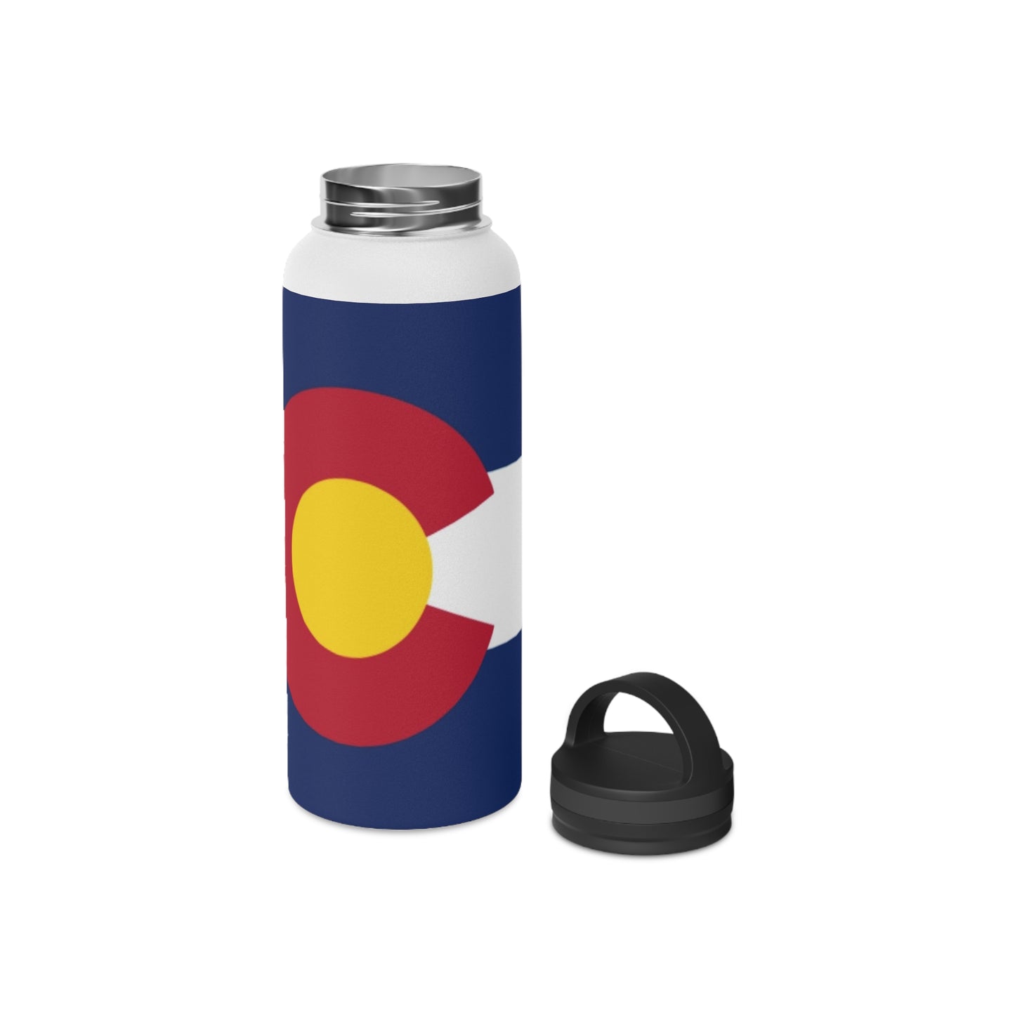 Customizable Colorado Flag Stainless Steel Water Bottle