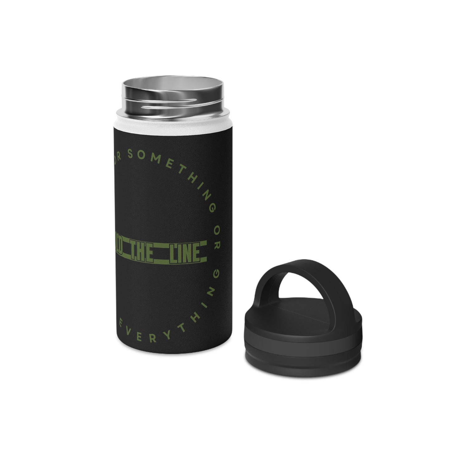 OD Green & Black “Hold The Line” Customizable Stainless Steel Water Bottle
