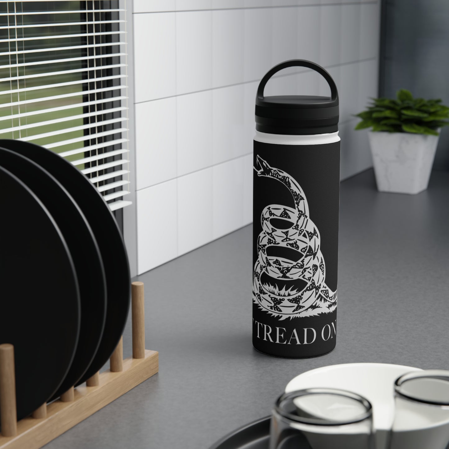 Customizable “Don’t Tread On Me” Stainless Steel Water Bottle