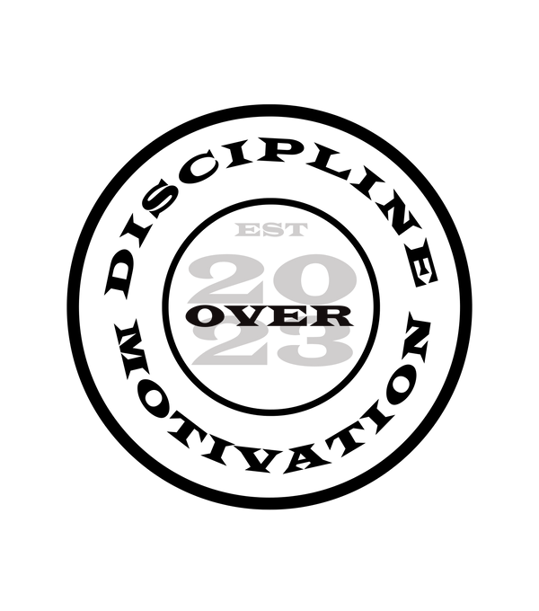 Discipline Over Motivation 24/7 logo