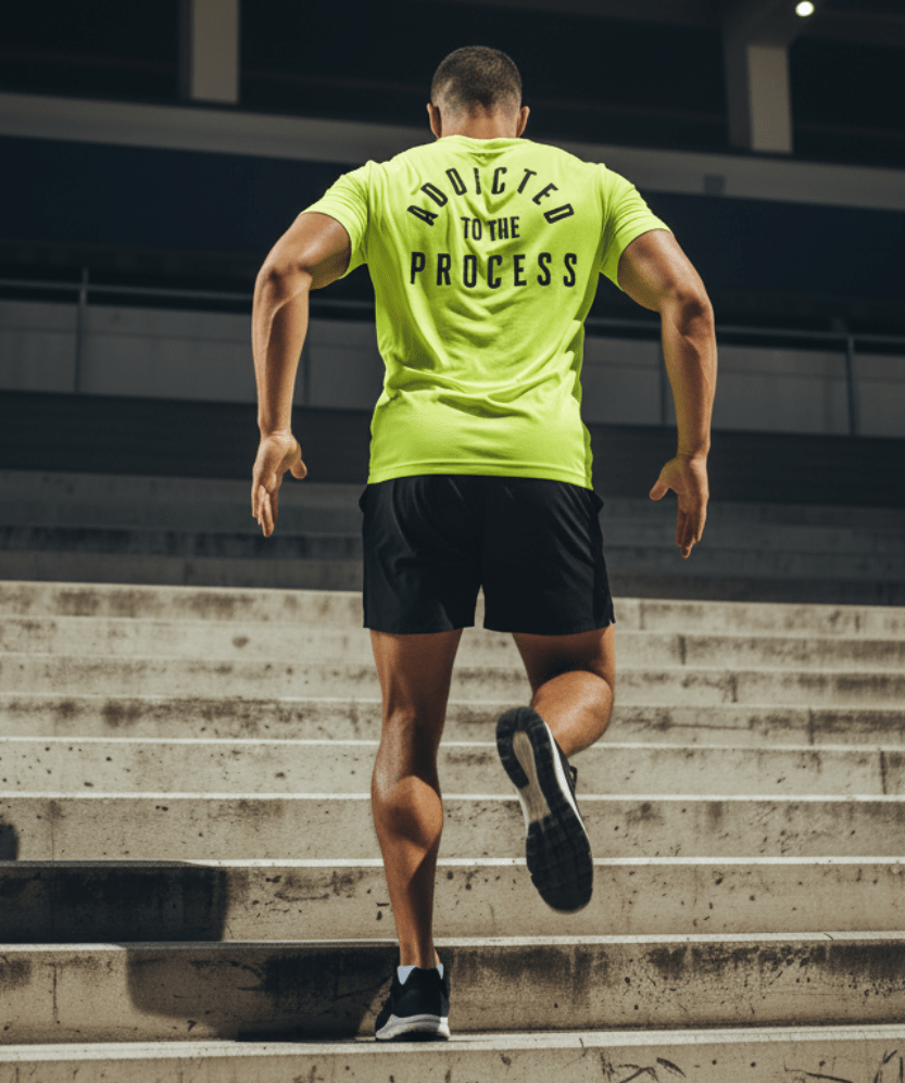 Addicted to the Process Performance Tee - Discipline Over Motivation 24/7