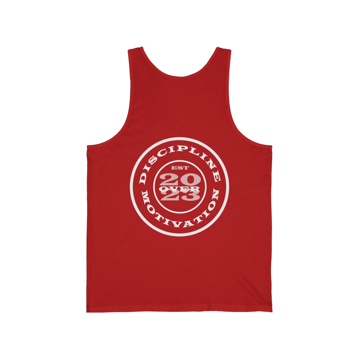 All Hustle Half Circle Tank - Discipline Over Motivation 24/7