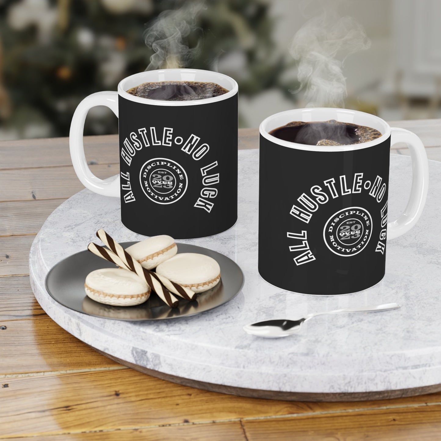 All Hustle Mug - Discipline Over Motivation 24/7