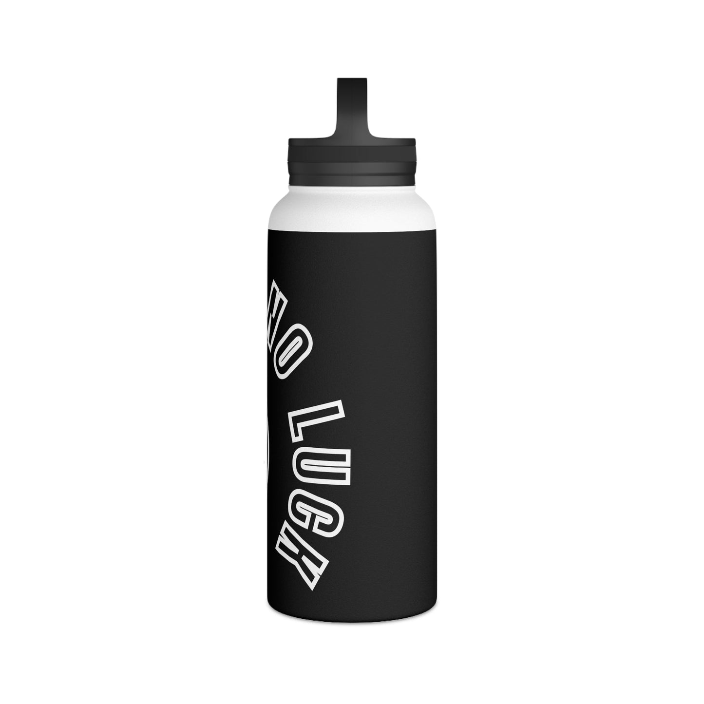 All Hustle No Luck Customizable Stainless Steel Water Bottle - Discipline Over Motivation 24/7