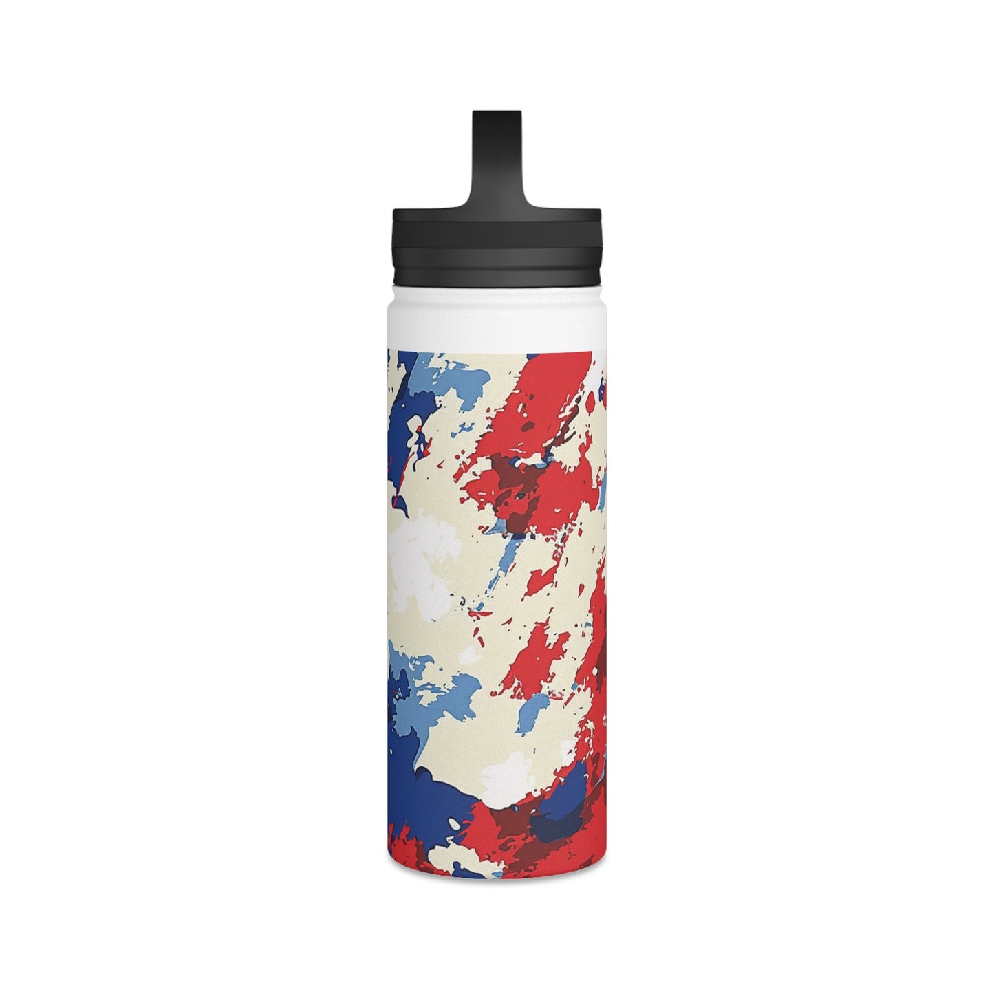 American Flag Camo Stainless Steel Water Bottle - Discipline Over Motivation 24/7