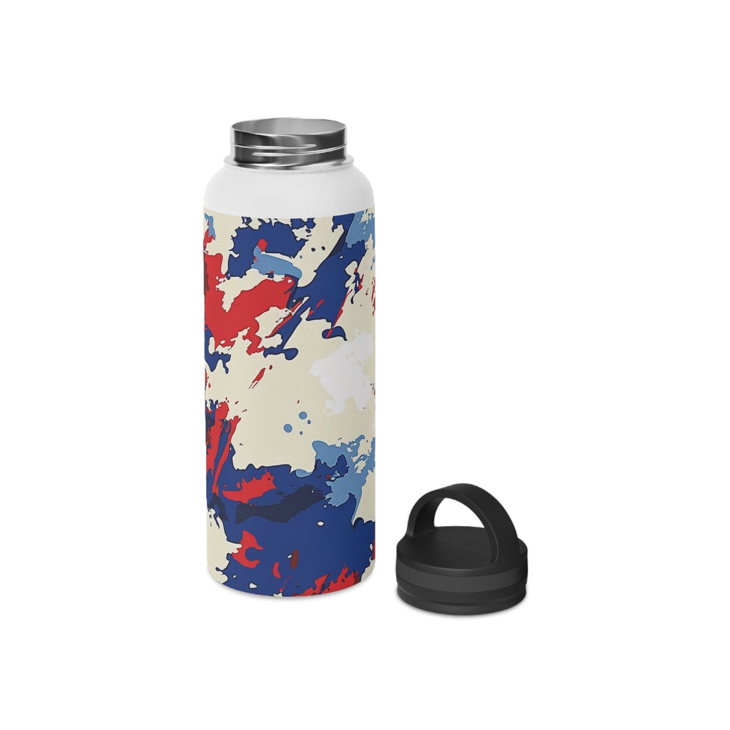 American Flag Camo Stainless Steel Water Bottle - Discipline Over Motivation 24/7