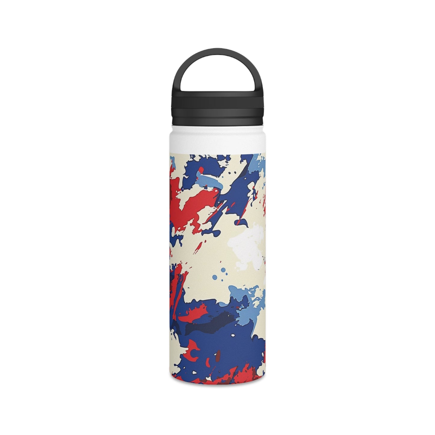 American Flag Camo Stainless Steel Water Bottle - Discipline Over Motivation 24/7