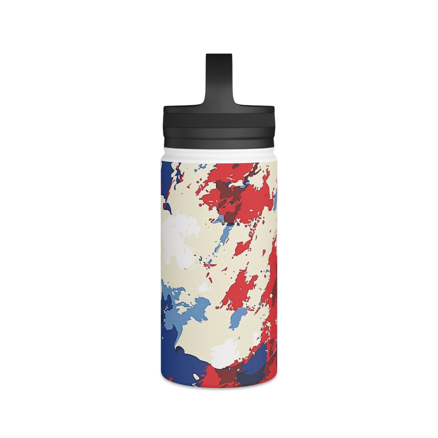 American Flag Camo Stainless Steel Water Bottle - Discipline Over Motivation 24/7