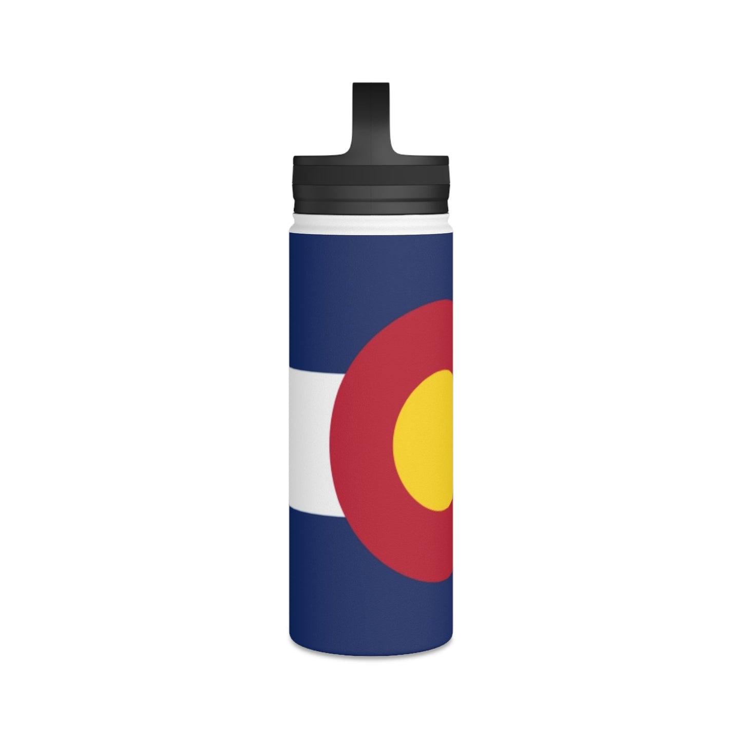 Customizable Colorado Flag Stainless Steel Water Bottle - Discipline Over Motivation 24/7