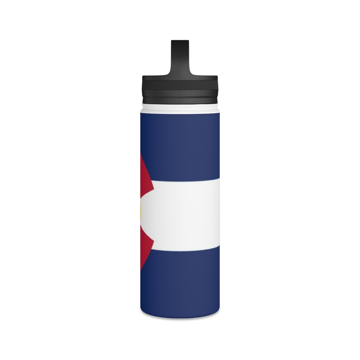 Customizable Colorado Flag Stainless Steel Water Bottle - Discipline Over Motivation 24/7