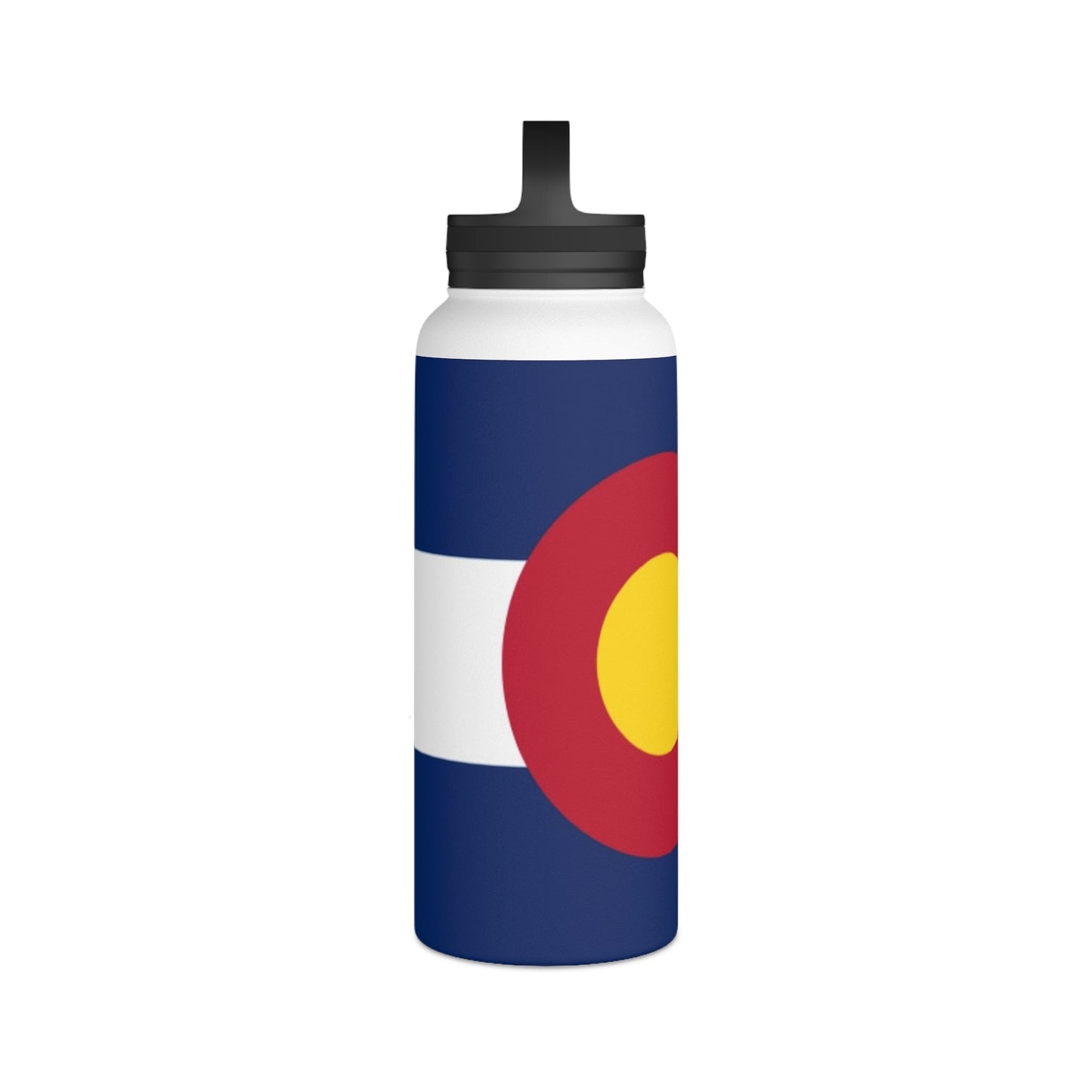 Customizable Colorado Flag Stainless Steel Water Bottle - Discipline Over Motivation 24/7