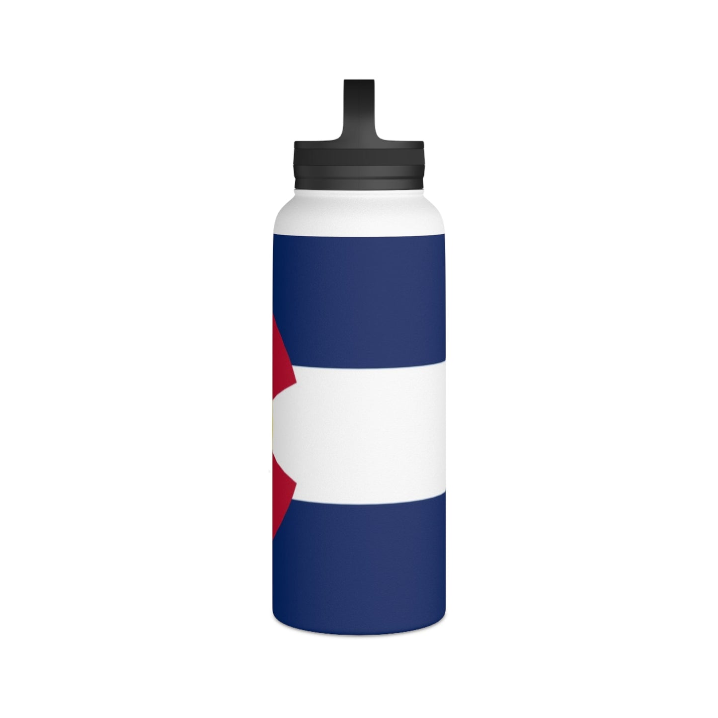 Customizable Colorado Flag Stainless Steel Water Bottle - Discipline Over Motivation 24/7