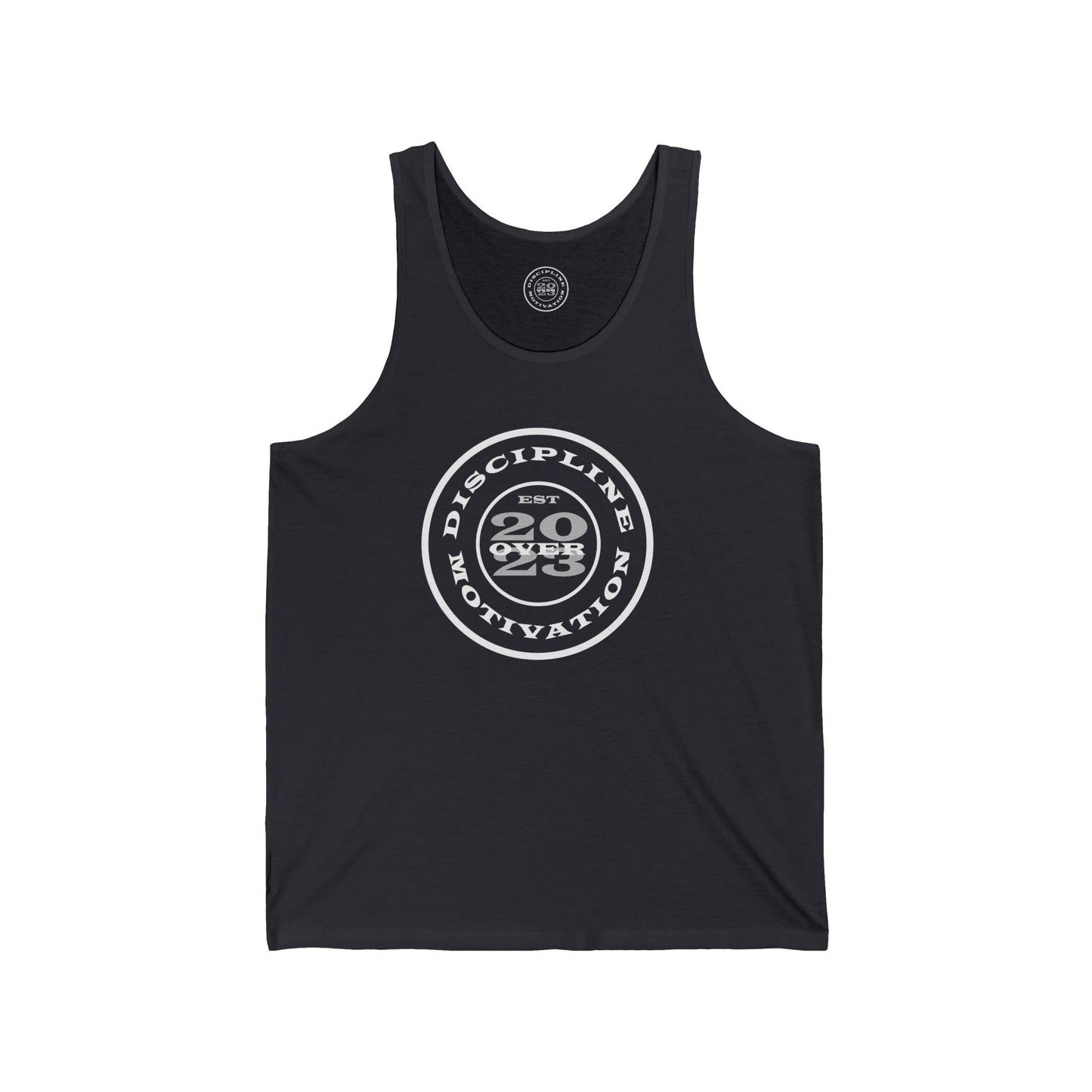 Discipline Over Motivation Logo Relentless Back Soft Cotton Tank Top - Discipline Over Motivation 24/7