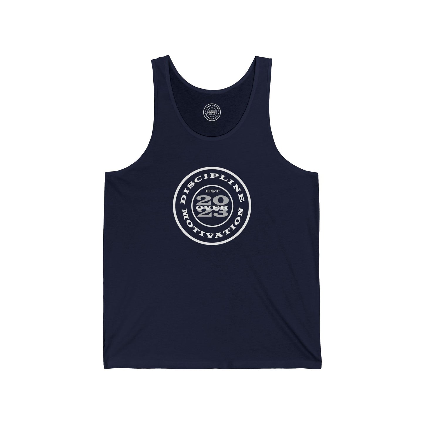 Discipline Over Motivation Logo Relentless Back Soft Cotton Tank Top - Discipline Over Motivation 24/7