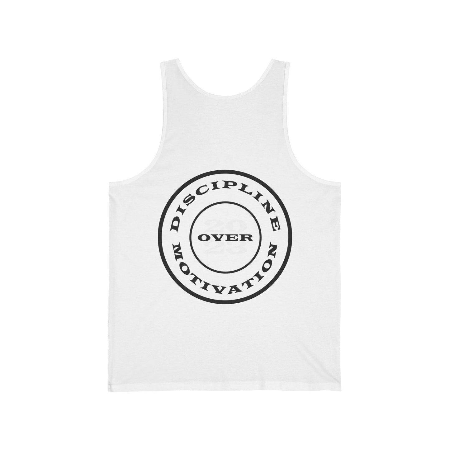 Discipline Over Motivation Soft Cotton Tank Top - Discipline Over Motivation 24/7