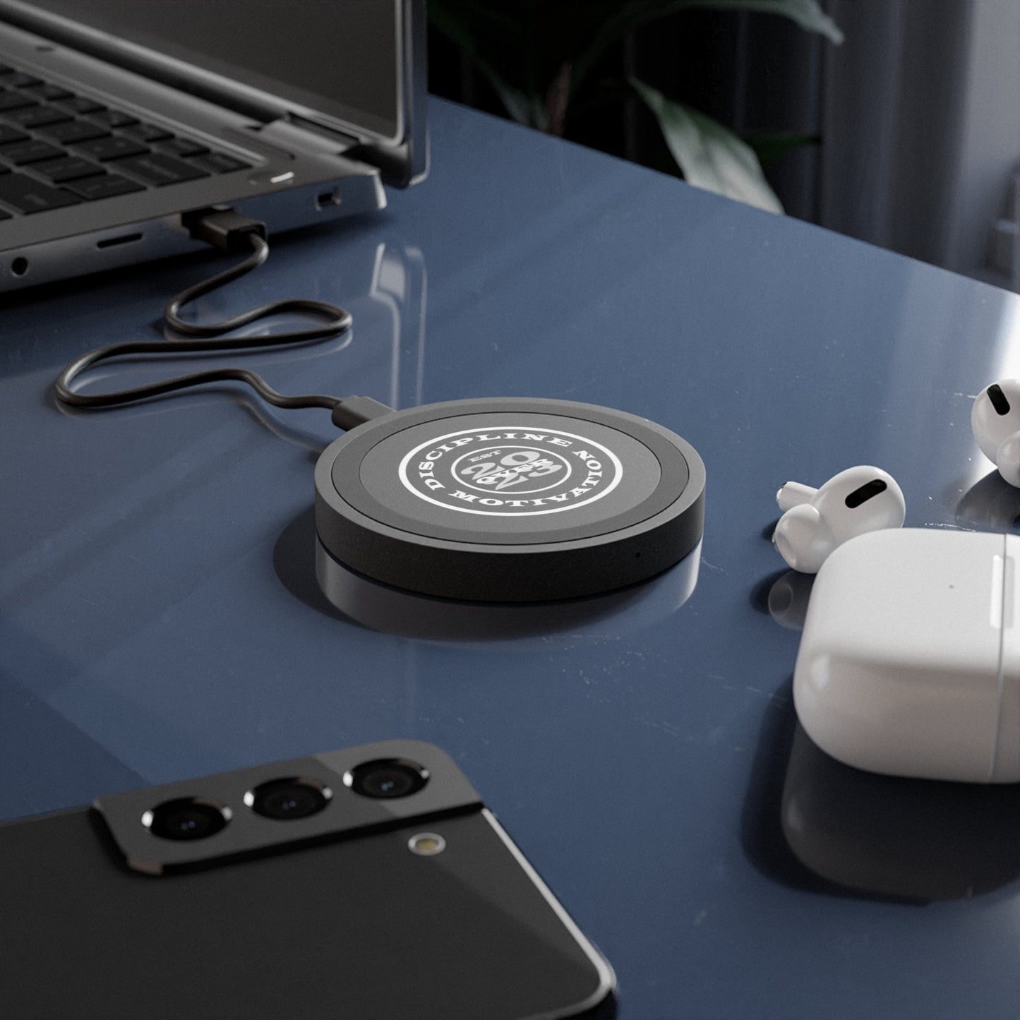 Discipline Over Motivation Wireless Charging Pad - Discipline Over Motivation 24/7