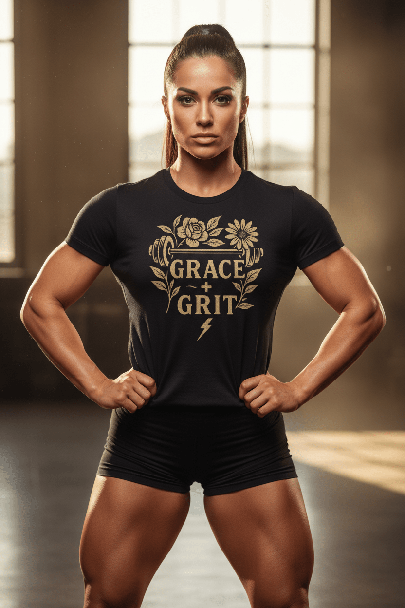 Grit and Grace Tee - Discipline Over Motivation 24/7