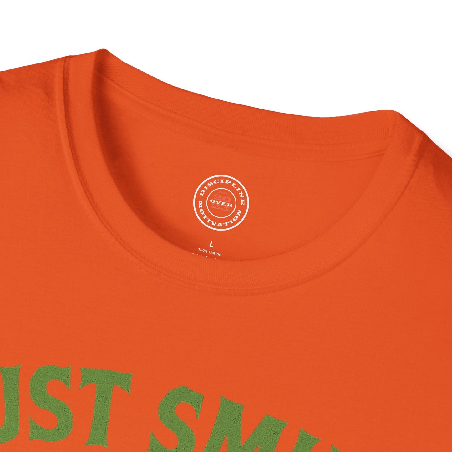 Halloween Green Skull Just Smile and Lift Heavy Pump Cover Up T-Shirt | Motivational Gym & Weightlifting Apparel - Discipline Over Motivation 24/7