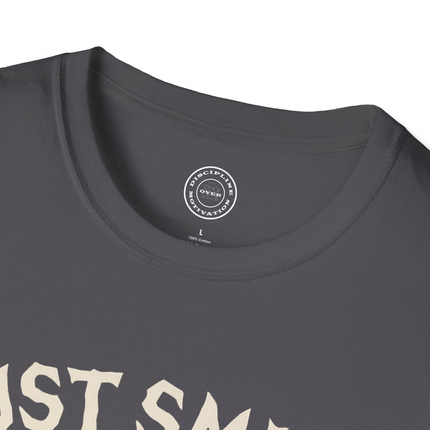 Halloween Orange and White Jack O Lantern Just Smile and Lift Heavy Pump Cover Up T-Shirt | Motivational Gym & Weightlifting Apparel - Discipline Over Motivation 24/7