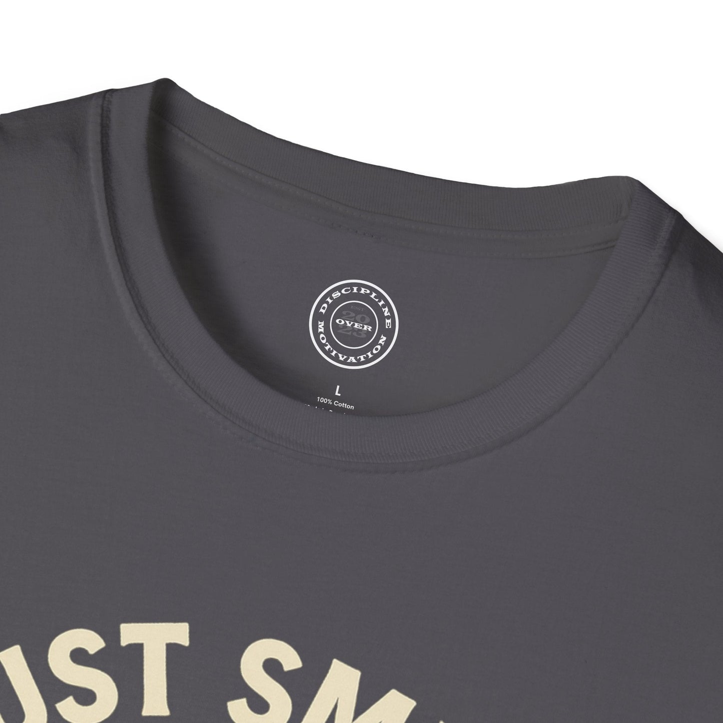 Jacked Just Smile and Lift Heavy Pump Cover Up T-Shirt | Motivational Gym & Weightlifting Apparel - Discipline Over Motivation 24/7