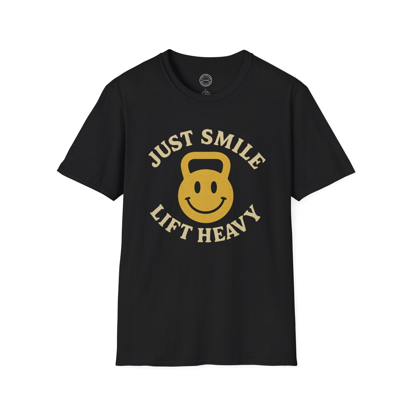 Just Smile and Lift Heavy Pump Cover Up T-Shirt | Motivational Gym & Weightlifting Apparel Kettle Bell - Discipline Over Motivation 24/7