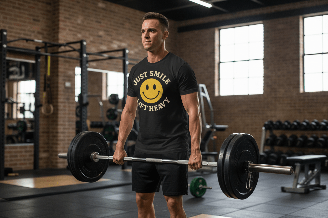 Just Smile Tee - Discipline Over Motivation 24/7