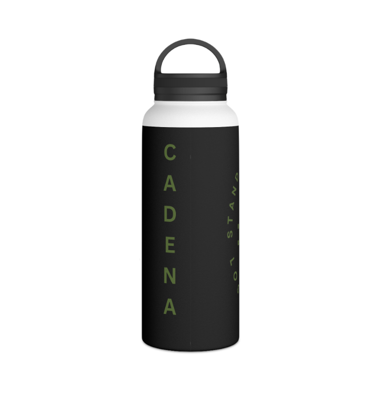 OD Green & Black “Hold The Line” Customizable Stainless Steel Water Bottle - Discipline Over Motivation 24/7