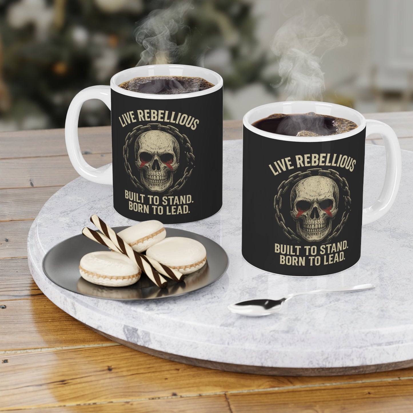 Pirates Live Rebellious Motivational Coffee Mug | Bold Quote Cup for Leaders, Entrepreneurs & Hustlers | Gift for Risk - Takers - Discipline Over Motivation 24/7