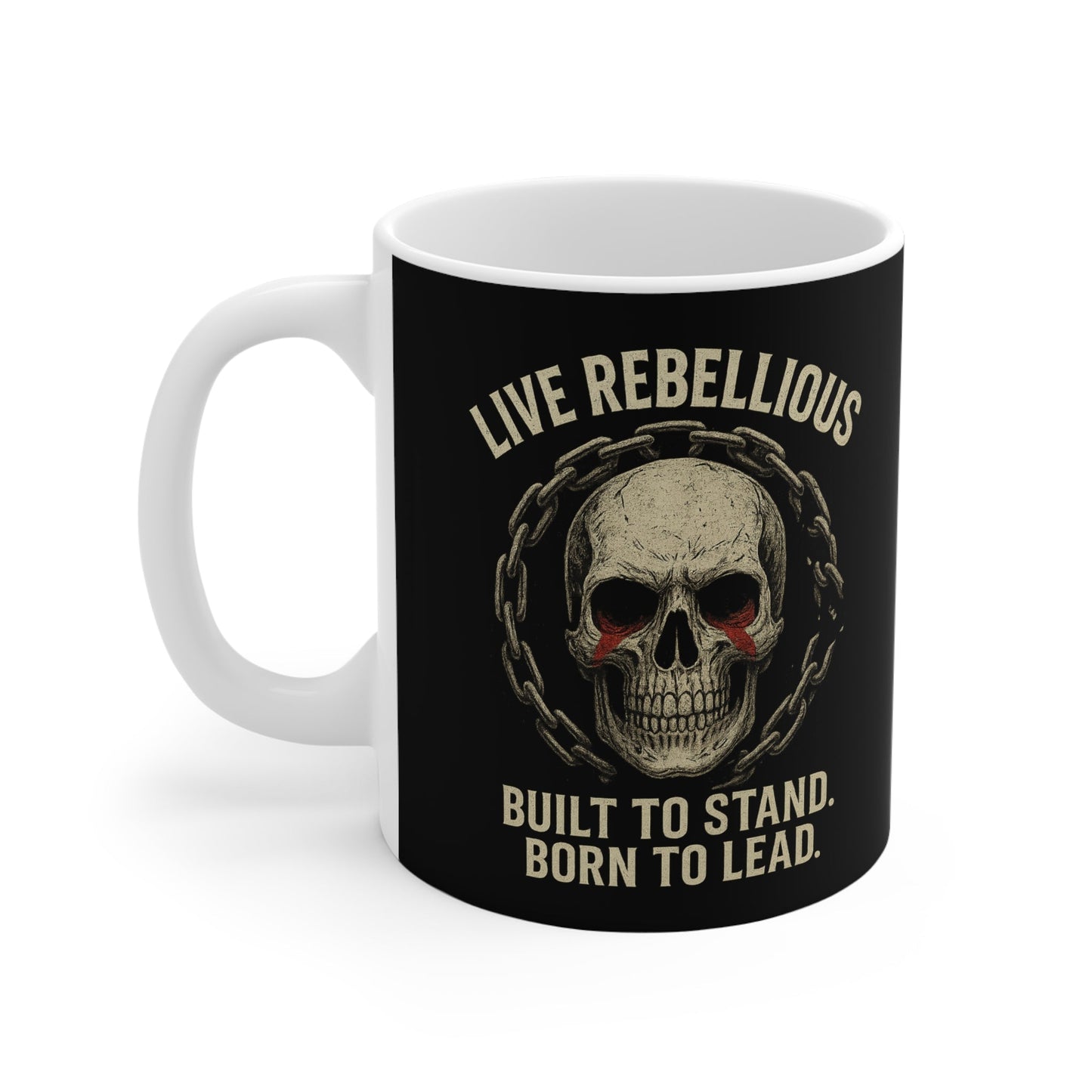 Pirates Live Rebellious Motivational Coffee Mug | Bold Quote Cup for Leaders, Entrepreneurs & Hustlers | Gift for Risk - Takers - Discipline Over Motivation 24/7