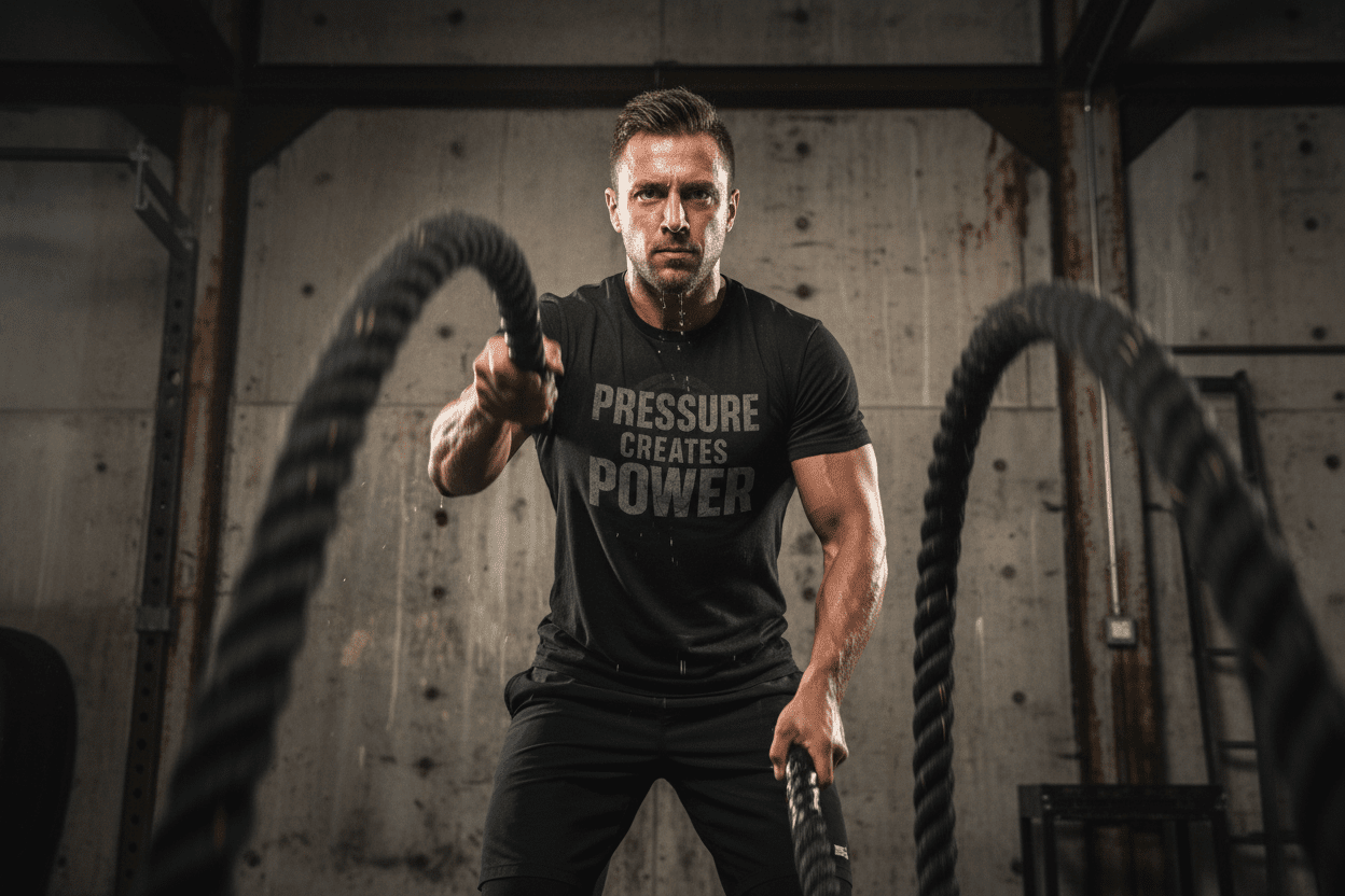 Pressure Mindset T Shirt - Discipline Over Motivation 24/7