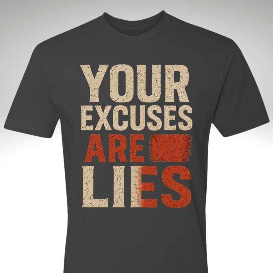 The Bold Red Lies | Motivational Gym & Workout Apparel for Men & Women Rebirth - Discipline Over Motivation 24/7