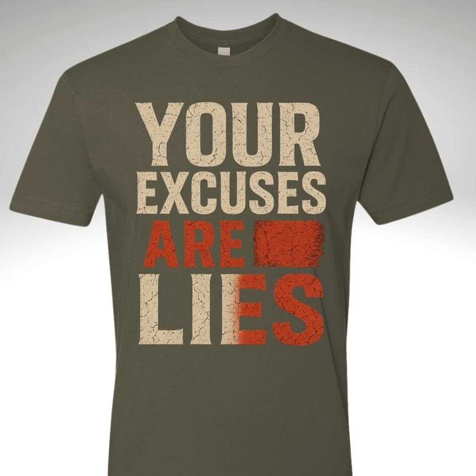 The Bold Red Lies | Motivational Gym & Workout Apparel for Men & Women Rebirth - Discipline Over Motivation 24/7