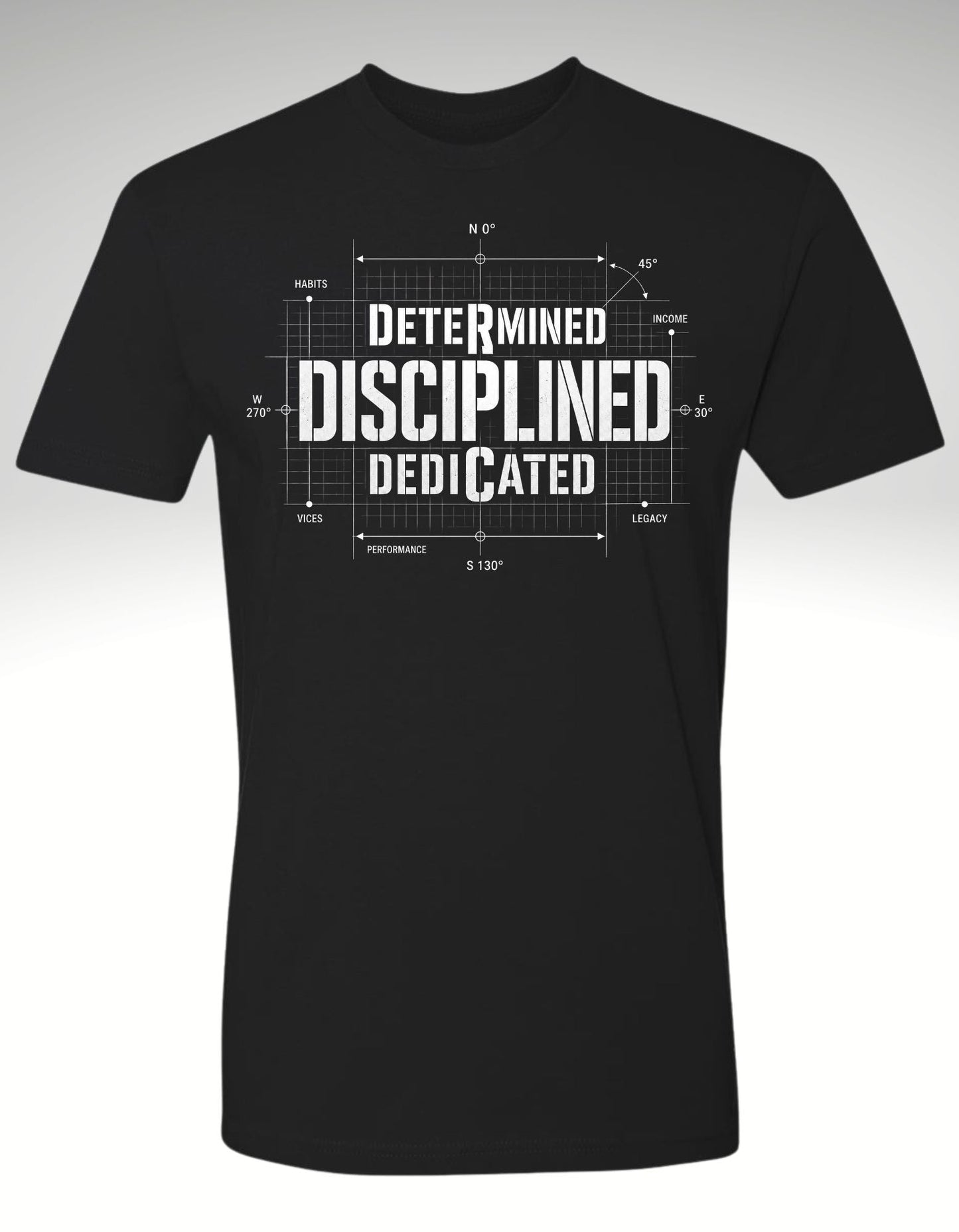 THE DISCIPLINE EQUATION™ Premium Tee - Discipline Over Motivation 24/7