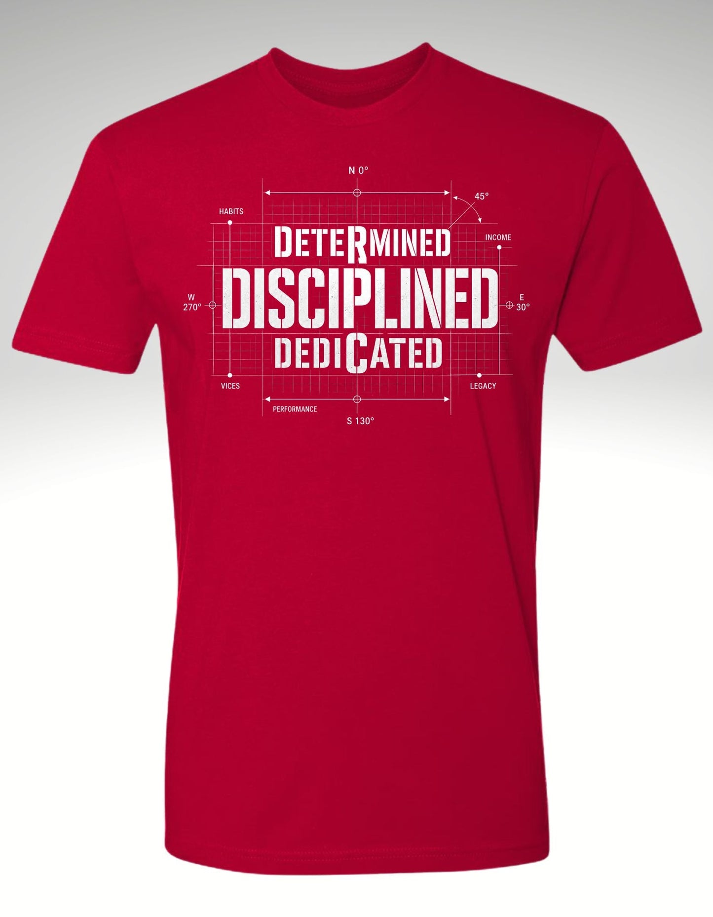 THE DISCIPLINE EQUATION™ Premium Tee - Discipline Over Motivation 24/7