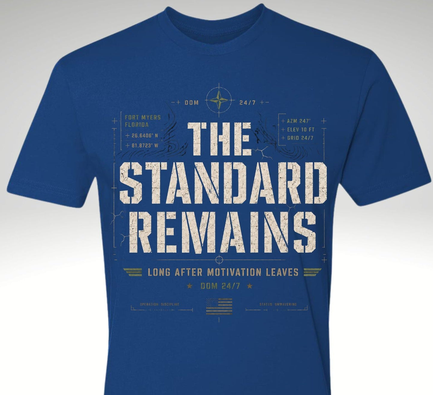 The Standard Remains™ Premium Tee - Discipline Over Motivation 24/7