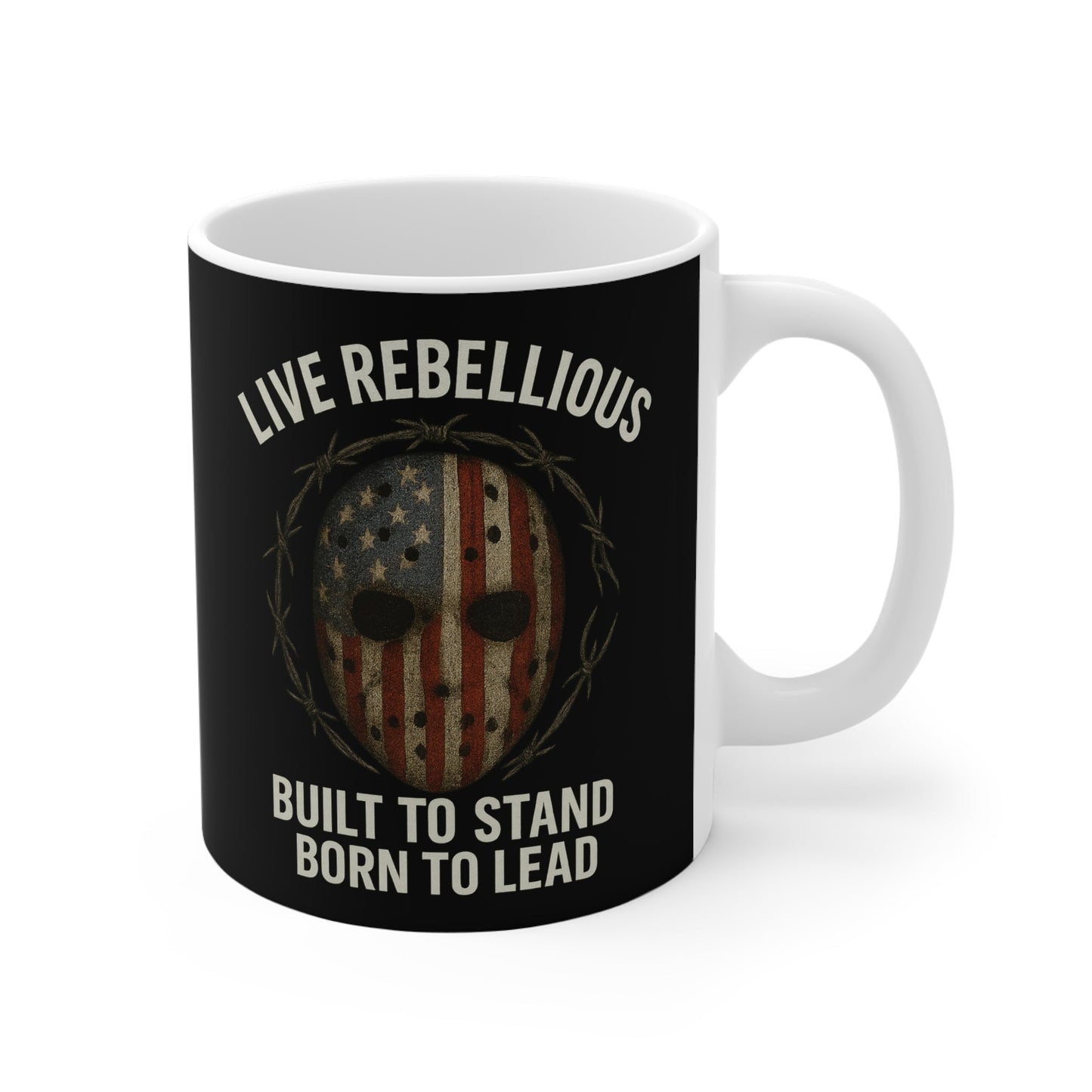 War Ready Live Rebellious Motivational Coffee Mug | Bold Quote Cup for Leaders, Entrepreneurs & Hustlers | Gift for Risk - Takers - Discipline Over Motivation 24/7