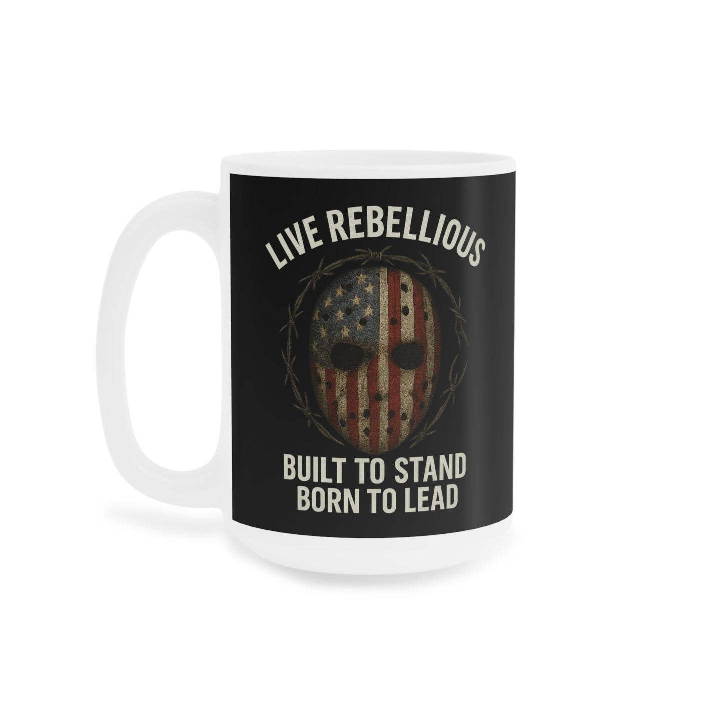 War Ready Live Rebellious Motivational Coffee Mug | Bold Quote Cup for Leaders, Entrepreneurs & Hustlers | Gift for Risk - Takers - Discipline Over Motivation 24/7