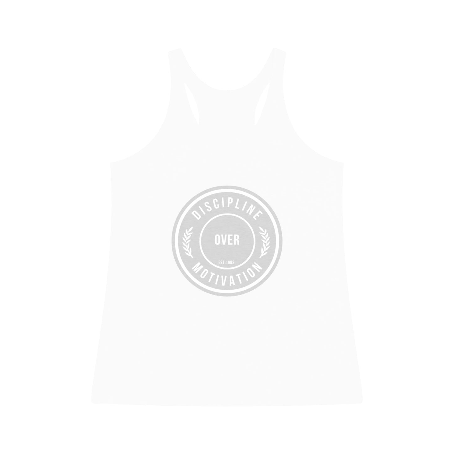 Women's DOM Logo Tri - Blend Racerback Tank - Discipline Over Motivation 247